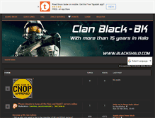 Tablet Screenshot of blackshalo.com
